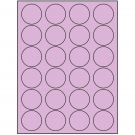 1.625" x 1.625"  Sheet Label