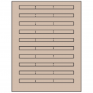 6.64" x 0.42"  Sheet Label
