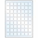 1" x 1"  Sheet Label