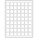 1" x 1"  Sheet Label