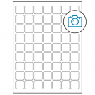 1" x 1"  Sheet Label