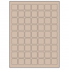 1" x 1"  Sheet Label