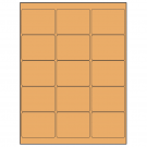 2.6875" x 2"  Sheet Label