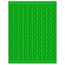 0.42" x 0.58"  Sheet Label