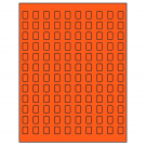 0.42" x 0.58"  Sheet Label