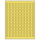 0.42" x 0.58"  Sheet Label
