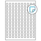0.42" x 0.58"  Sheet Label