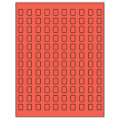 0.42" x 0.58"  Sheet Label