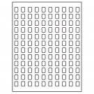 0.42" x 0.58"  Sheet Label