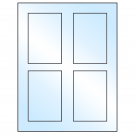 2.875" x 4.312"  Sheet Label