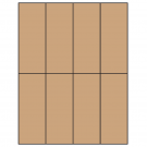 2.125" x 5.5"  Sheet Label