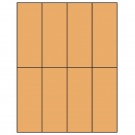 2.125" x 5.5"  Sheet Label