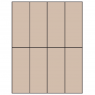 2.125" x 5.5"  Sheet Label