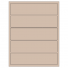 8" x 2"  Sheet Label