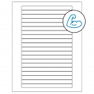 6.25" x 0.5"  Sheet Label