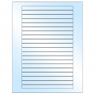 6.25" x 0.5"  Sheet Label