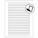 6.25" x 0.5"  Sheet Label