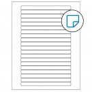 6.25" x 0.5"  Sheet Label