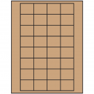 1.59375" x 1.3"  Sheet Label