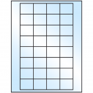 1.59375" x 1.3"  Sheet Label