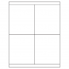 4.25" x 5"  Sheet Label