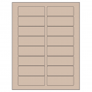 3.375" x 1.25"  Sheet Label