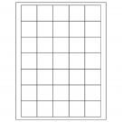 1.5" x 1.5"  Sheet Label