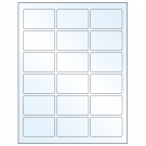 2.5" x 1.5625"  Sheet Label