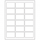 2.5" x 1.5625"  Sheet Label