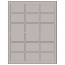 2.5" x 1.5625"  Sheet Label