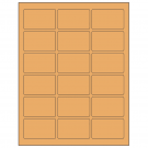 2.5" x 1.5625"  Sheet Label