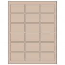 2.5" x 1.5625"  Sheet Label