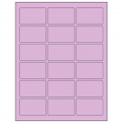2.5" x 1.5625"  Sheet Label