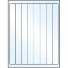 1" x 10"  Sheet Label