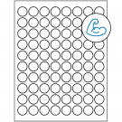 0.875" x 0.875"  Sheet Label