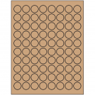 0.875" x 0.875"  Sheet Label