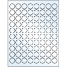 0.875" x 0.875"  Sheet Label