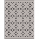 0.875" x 0.875"  Sheet Label
