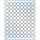 0.875" x 0.875"  Sheet Label