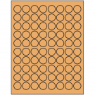 0.875" x 0.875"  Sheet Label