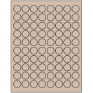 0.875" x 0.875"  Sheet Label