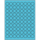 0.875" x 0.875"  Sheet Label
