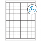 1" x 1"  Sheet Label