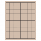 1" x 1"  Sheet Label