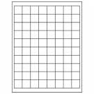 1" x 1"  Sheet Label