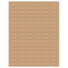 1.25" x 0.5"  Sheet Label