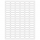 1.25" x 0.5"  Sheet Label