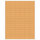 1.25" x 0.5"  Sheet Label