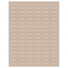 1.25" x 0.5"  Sheet Label