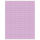1.25" x 0.5"  Sheet Label